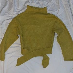 Green Cropped Sweater